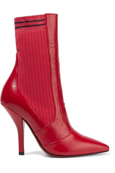 fendi red boots